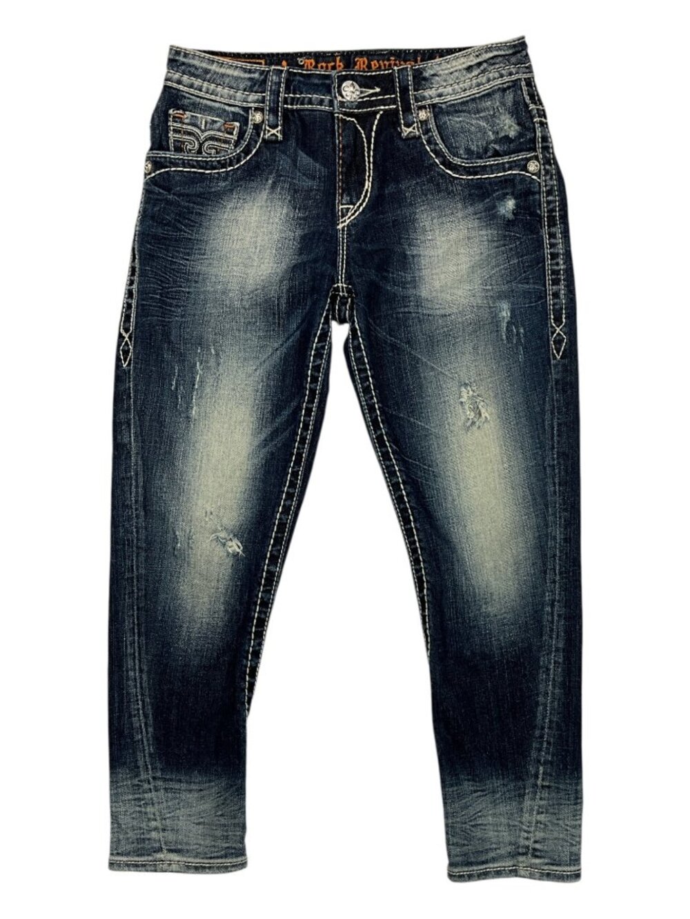 Rock Revival Lydia Slim Boyfriend Jeans 25 Cropped